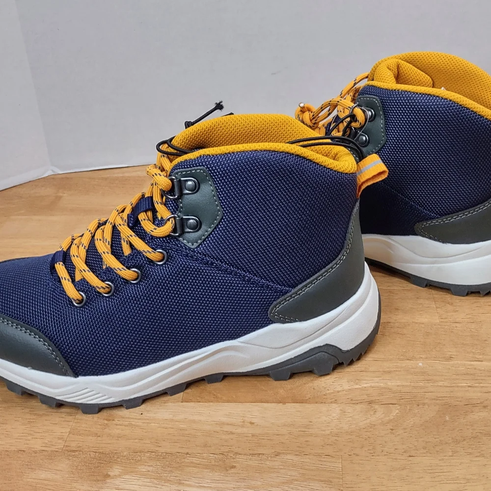 Navy and Yellow Hiking Boots - Picture 6 of 7